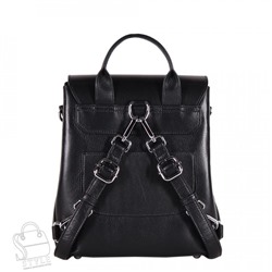 Рюкзак женский кожаный 18245 black Polina&Eiterou