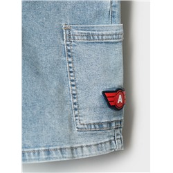 Шорты текстильные джинсовые для мальчиков