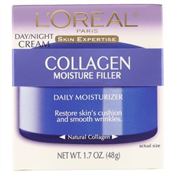 L'Oreal, Collagen Moisture Filler, дневной / ночной крем с коллагеном, 48 г