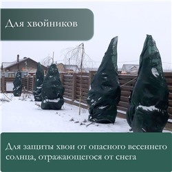 Сетка затеняющая, 10×4 м, плотность 80 г/м², зелёная, в наборе 29 клипс