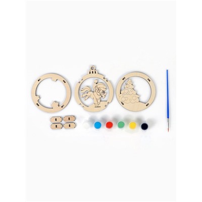 Заготовки для творчества, подвеска новогодняя «Подарок от лошадки»