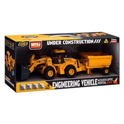 Трактор "Строитель" с прицепом, в коробке