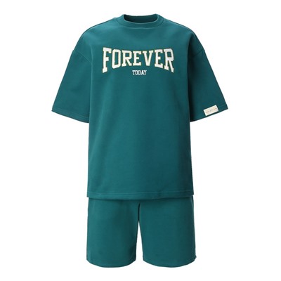 Костюм женский с шортами Mist Old School, размер 48, зелёный