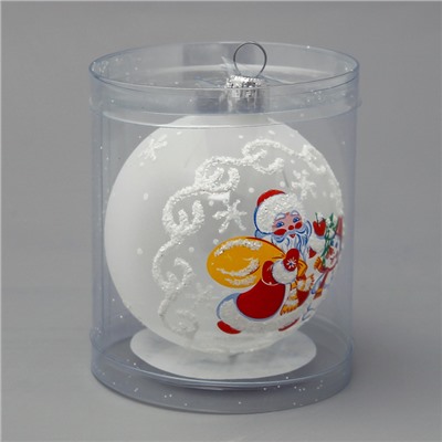 Ёлочный шар «Ветерок», новогодний, d=6 см, белый