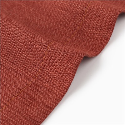 Салфетка «Этель», красная, 30×40 см,100% лён 170 г/м²