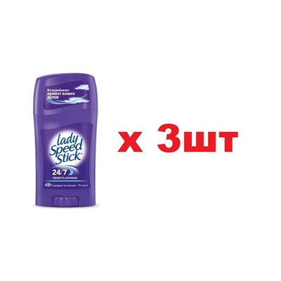 Lady Speed Stick Дезодорант Стик 24/7 Свежесть облаков 3шт