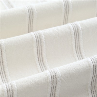 Постельное бельё 2-спальное SL Home Cotton lace, жаккард, белое