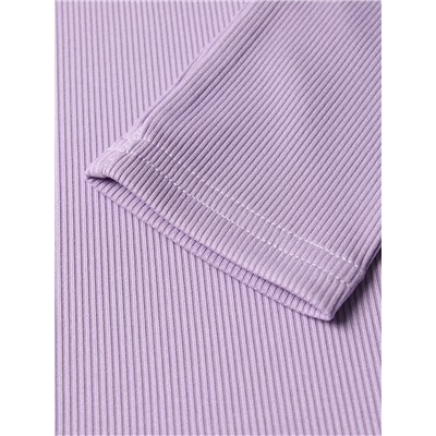 Лонгслив женский MINAKU: Casual Collection, сиреневый, размер 44