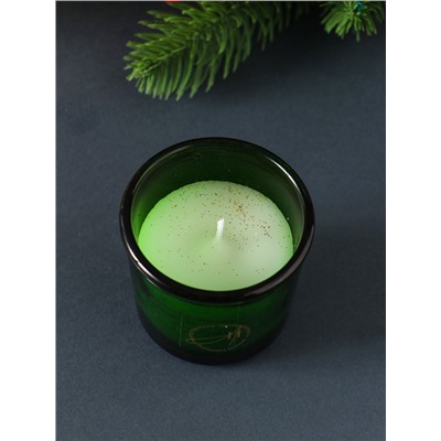 Ароматическая свеча новогодняя в стакане «Вишнёвый пирог», 60 г