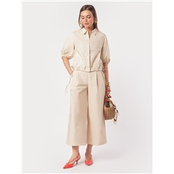 Кюлоты А-силуэта из легкого хлопкового поплина