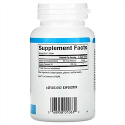 Natural Factors, Vitamin D3, 50 mcg (2,000 IU), 240 Softgels