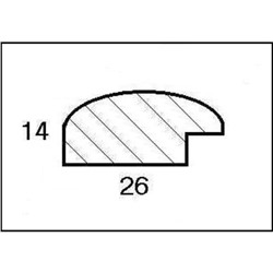 Рама для картин (зеркал) 40×50×2.6 см, дерево, Berta, темно-коричневая