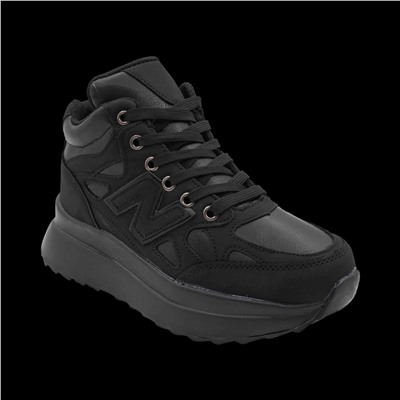 Кроссовки на меху В941-1 черные