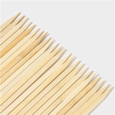 Шампуры Доляна, 40 см, набор 25 шт., бамбук