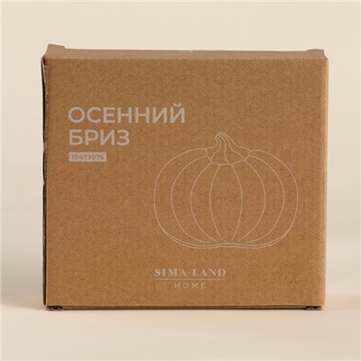 Тарелка SL Home «Осенний бриз», 16×14.5×3.3 см, доломит, белая