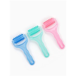 Массажёр - роллер, с шипами, 19×9×3.5 см, универсальный, МИКС