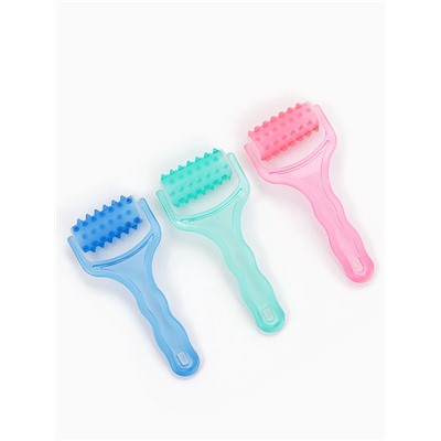 Массажёр - роллер, с шипами, 19×9×3.5 см, универсальный, МИКС