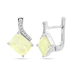 Серьги из серебра лунный камень, Сириль
