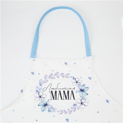 Фартук Этель «Незабудки», 60×70 см, 100% хлопок, саржа 190 г/м²