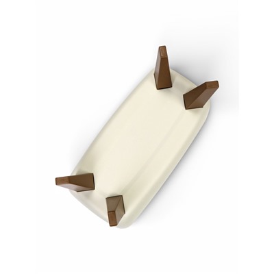 Кашпо для цветов «Флориан», 4.2 л, 39×20×24.5 см, пластиковое, на ножках, белое