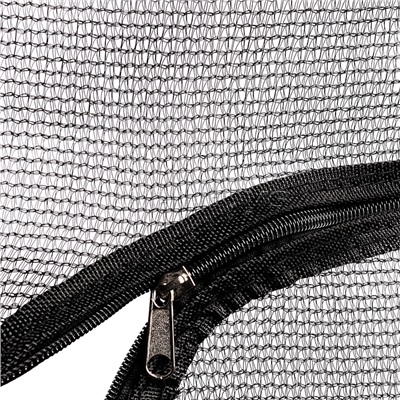 Батут ROCKET, d=140, внешняя сетка высотой 88 см., общая высота 122 см. черный с салатовым