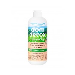 Биоразлагаемый гель для посуды Горные травы 500 мл Dom detox