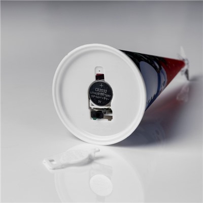 Светодиодная фигура «Ёлка со снеговиком» 7.5×21×7.5 см, пластик, батарейки CR2032×1 (в комплекте), свечение мульти