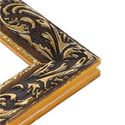 Рама для картин (зеркал) 25×35×4 см, дерево «Версаль», золотая