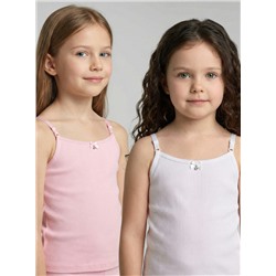 Майка трикотажная для девочек, 2 шт в комплекте