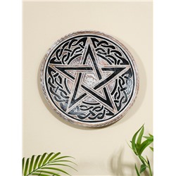 Панно резное «Кельтская пентаграмма», дерево, 30×30×2.5 см