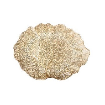 Блюдо CROWN GOLD 36х28см