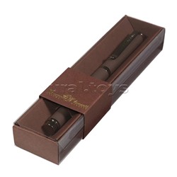 Ручка в футляре "Venezia Pragmatico" 1,0 мм, синяя (коричн корпус, коричн коробка)