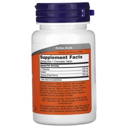 Now Foods, L-теанин в жевательных таблетках, 100 мг, 90 жевательных таблеток