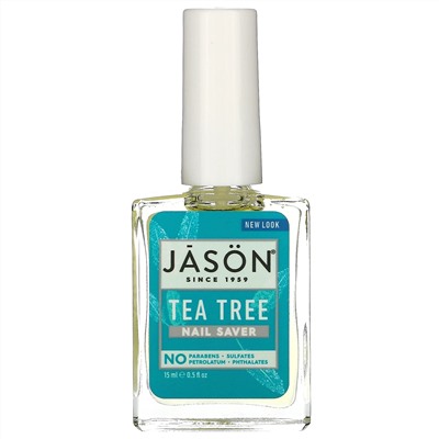 Jason Natural, Nail Saver, средство для ухода за ногтями,чайное дерево, 15 мл (0,5 жидк. унции)
