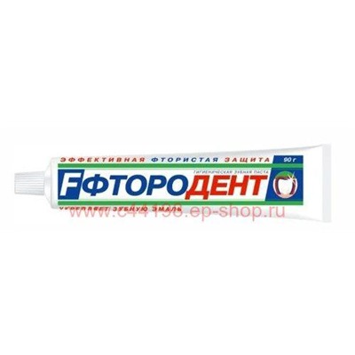 Фтородент Зубная Паста меловая 90 гр без футляра
