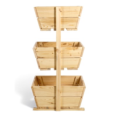 Стеллаж деревянный, 3 ящика 100×54×50 см, «Добропаровъ»