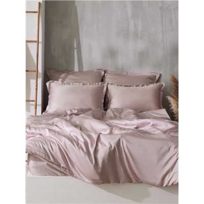 Пододеяльник 1.5-спальный SL Home, 150×220 см, пудровый, тенсель