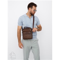 Сумка мужская 8805-2 brown Jeep в Новосибирске
