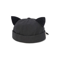 Бейсболка без козырька New-CH Denim уши