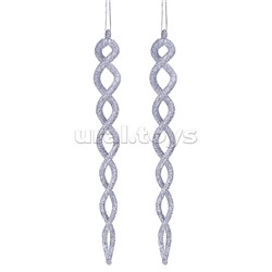 Набор новогодних украшений "Волнистые сосульки" (2шт х 20см)