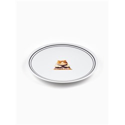 Тарелка плоская керамическая «Котик», d=20 см