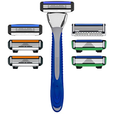 Комплект для бритья DORCO PACE-3 (Ручка +7 кассет Pace-7, Pace-6, Pace-4. Pace-3) ВЫГОДА 15%