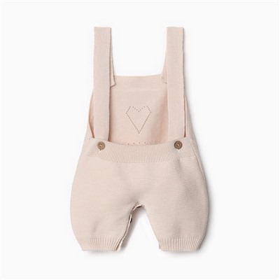 Комбинезон детский вязаный MINAKU, рост 86-92, бежевый