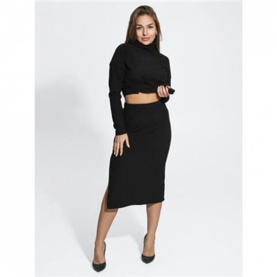 Костюм с юбкой Кортни (Чёрный)