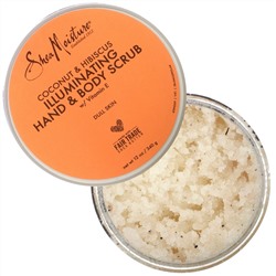 SheaMoisture, Осветляющий скраб для рук и тела, кокос и гибискус, 340 г (12 унций)