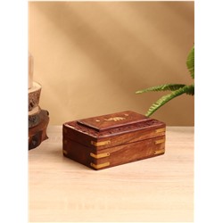 УЦЕНКА Шкатулка «Слоник», 15×10×6 см, дерево