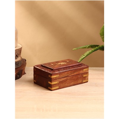 УЦЕНКА Шкатулка «Слоник», 15×10×6 см, дерево