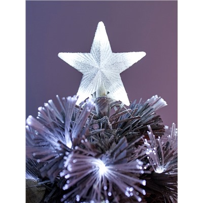 Ёлка светодиодная «Золотистый декор» 150 см, диаметр нижнего яруса 70 см, 170 веток, 13 режимов, свечение белое/тёплое белое