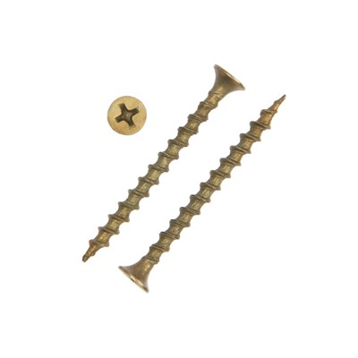 Саморез 3.5×51 ТУНДРА PREMIUM, потай, крупная резьба, шлиц PH, жёлтый цинк, 1 кг