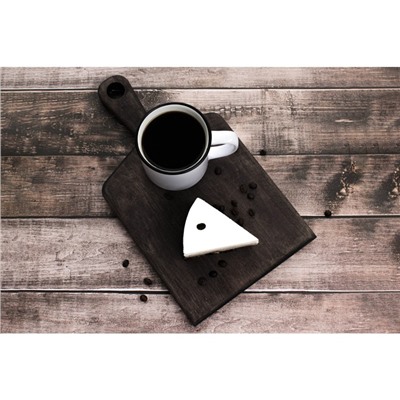 Кружка керамическая Доляна «Эмаль», 300 мл, цвет белый